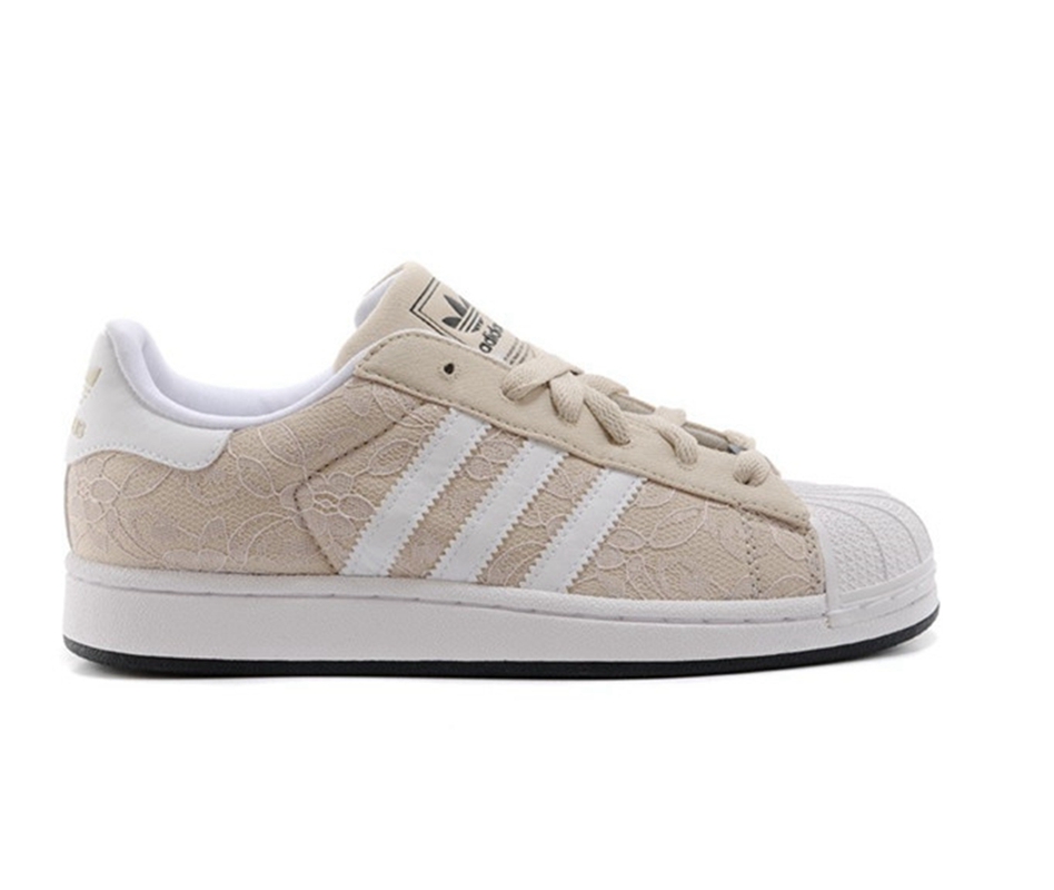 superstar blanche et beige
