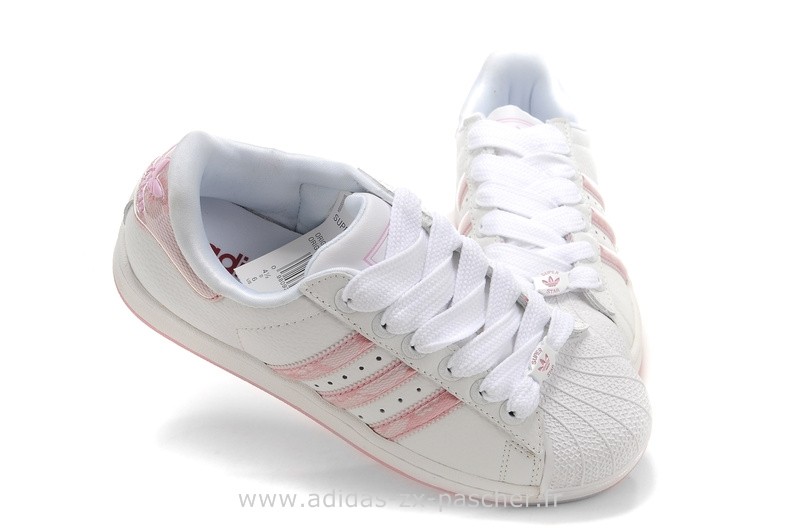 adidas superstar femme rose et blanche