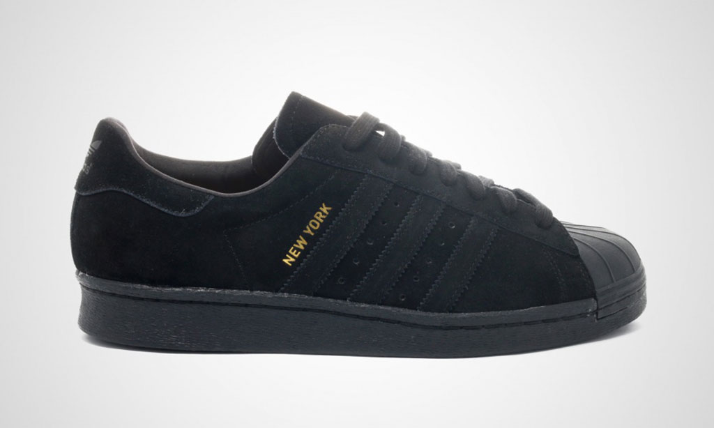 super star adidas noir