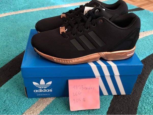 black and bronze zx flux adidas