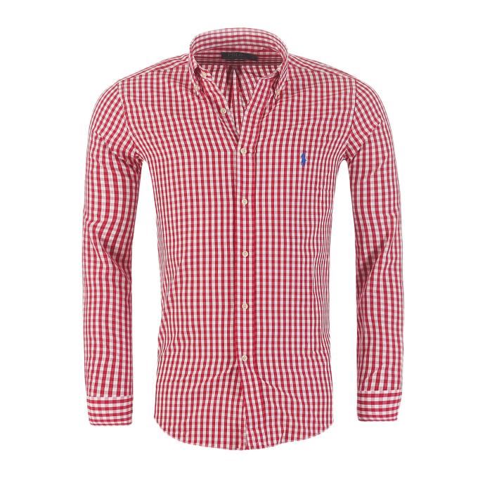 chemise ralph lauren rouge