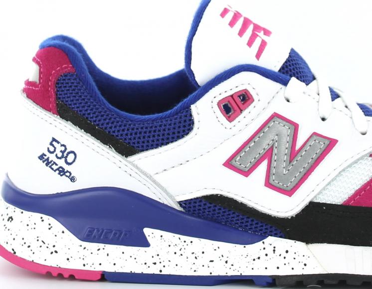 new balance blanche bleu rose