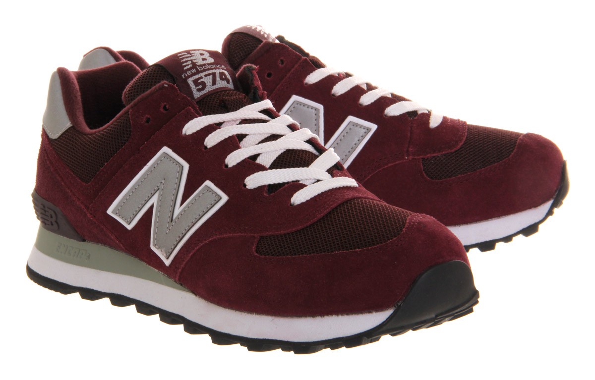 new balance wl574 burgundy