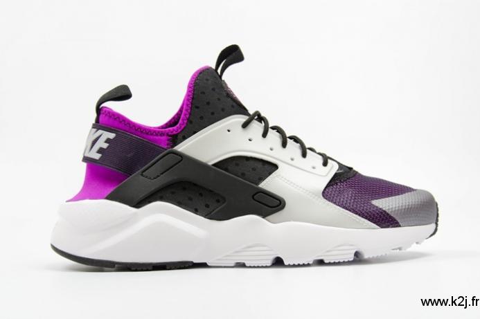 nike huarache noir et violet